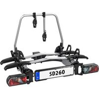 Porte-vélos pour 2 vélos – Spécial fourgons avec portes battantes – Charge max 30 kg par rail – Installation rapide sur attelage – LAS