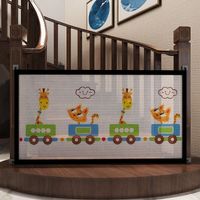Barrière de sécurité,Barrière de sécurité extensible imprimée pour bébé (L134cmH85cm), Barrière de sécurité améliorée pour escaliers, Barrière de sécurité amovible pour enfants dans les escal