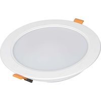 Faretto Led Da Incasso Rotondo 12W 1200LM Freddo 6000K Diametro 145mm Montaggio 2 In 1 Da Plafone e Da Incasso