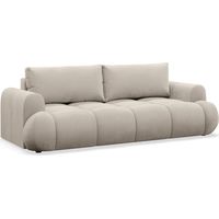 Selsey OMBO DOCE - Canapé convertible 3 places en velours hydrophobe, Beige
