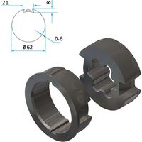 Adaptateur CHERUBINI A45050517 Ø45 → ZF80 (roue et couronne)