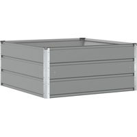 vidaXL Planter Light Grey 100 x 100 x 45 cm Steel