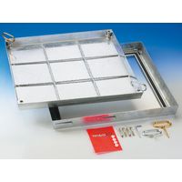 Wannenschachtabd.250KN BVS LW 100x60cm Stahl verz. Geruchs.u.Wasserdicht.