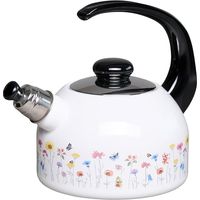 Riess Bouilloire à flûte Plus 2 litres FLORA émail
