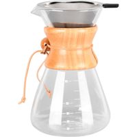 Dripper à Café Grande Capacité 1000ml avec Entonnoir et Résistance à la Chaleur pour Maison