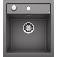 Evier DALAGO 45 PuraDur en Silgranit avec vidage automatique 46.5x51cm, Gris rocher (518846)
