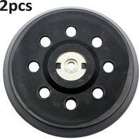 Plateau de Poncage, 125mm Plateau de Ponçage, Plateau pour Metabo SXE 325 Intec 425 Turbotec 631220000 (Noir,2pcs)