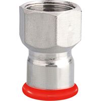 Jonction femelle fixe à sertir électrozingué SERTIsteel Carbone- Empreinte M 33x42 - Ø35mm