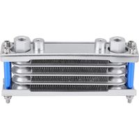 Refroidisseur D'huile, Moto Universelle Refroidisseur D'huile Moteur Refroidisseur Radiateur pour Moto Vélo Saleté 50CC-200CC(Argent)