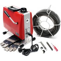 Outil de nettoyage de tubes 390W 16mm 6 Spirales Nettoyant déboucheur