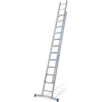 Mauderer Bavaria Schiebeleiter 920 mit gebogener Traverse 2x16 Dreikantsprossen