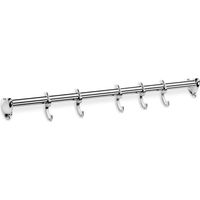 Giannini Mediterraneo barra 50 cm acciaio 5 ganci