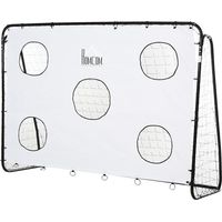 PORTA DA CALCIO PER BAMBINI E ADULTI RETE IN PE IN METALLO OXFORD BIANCO NERO