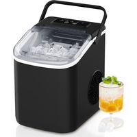 Machine à Glaçons de 1.1L MAGICFOX - 12kg en 24h - avec Poignée Portable, Pelle à Glaçons - Fonction d'Auto-nettoyage pour Maison/Camping