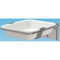 Schalenhalter mit Abtropfschale für Wandmontage