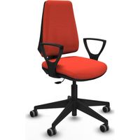 Elche CP bali naranja oscuro brazos fijos base piramidal ruedas engomadas 65mm