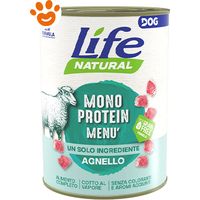 Life Dog Natural Monoprotein Menù Agnello - Life Dog Natural Monoprotein Menù Agnello - Lattina Da 400 Gr