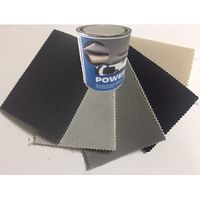 tendaggimania Kit Rivestimento Tessuto Cielo Tetto Auto + Colla Alte Temperature Power- Colore Piombo 1420, Modello Nido d'Ape -2,5 metri + 1 colla Power
