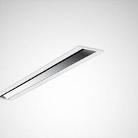 Plafonnier encastré fluo 1x54W (tube T5 non incl) 1200x150mm optique asymétrique ballast électronique TRILUX 6128204