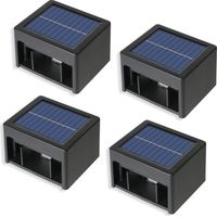 Set Mit 4 Solar Wandleuchten DAXY 100lm