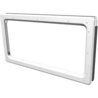 Hublot rectangulaire 304 x 609 mm pour panneau 40 mm – Vitrage 2mm PC collé – Application résidentielle et industrielle – Conforme EN 12600 – Doco
