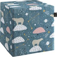 Pouf cube Magic - Bleu