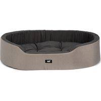 Ferplast DANDY COLOURS Ferplast Lit d'intérieur pour chien et chat, en coton avec coussin amovible DANDY. Variante 110 - Misure: 110 x 70 x h 23 cm - Marron