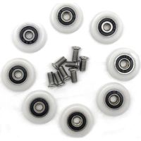 Amélioration de l'habitat 8 roulettes pour porte de douche (vis M5 de 23 mm)