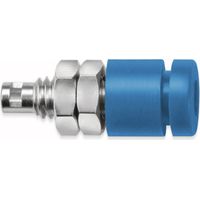 SCHÜTZINGER Miniatur-Laborbuchse, IBU 2011 Ni / BL, Blau, 2mm