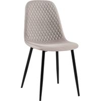 Stuhl Giverny Stoff grau