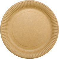 6 Assiette Ronde Kraft 22cm X50 - Sphere