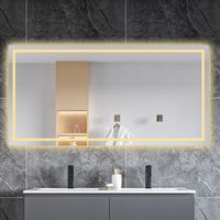 Razor Socket LED Mirror,Anti-fog,Bluetooth,Infinitely Dimmable,Power Failure Memory