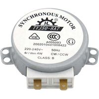 Motor para plato giratorio de horno microondas TYJ50-8A7 – 220-240 V , 4 rpm, rotación bidireccional, certificado VDE