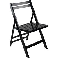 Sedia pieghevole in legno di bambù Bianco 46x44x78cm Thinia Home