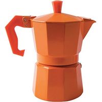 Excelsa Caffettiera Color 1 Tazza, Alluminio, Arancio, Fino a 2 Tazze
