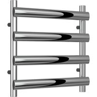 Reina Deno Designer Heated Towel Rail 496mm H x 500mm W Polished Stainless Steel