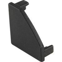 Bilton LED Profil Endkappe BLine-S Cor passend zu Led Eckprofil RAL 9005, Kunststoff schwarz