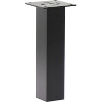 Barkonsole Capri gerade 50 x 50 mm, Höhe 170 mm, Aluminium schwarz