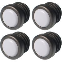 4x Bouchon de tube Téflon Teflon PTFE rond 25 mm embout rentrant tuyau noir chaise meuble