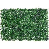 Clôture à feuilles d’arbustes artificiels 6 pcs vert 40x60 cm