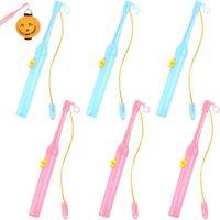 Btons de lanterne LED, 6 Pièces Bâtonnet de Lanterne LED, Lanternes électroniques Halloween, lanterne Saint-Martin,Pour fêtes d'enfants, maternelle, fêtes costumées, baguettes magiques - Décora
