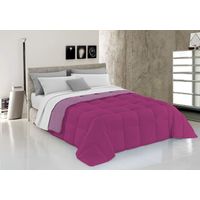 Italian Bed Linen Trapunta Invernale Elegant, Microfibra, Fucsia/Lilla, 2 Piazza