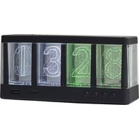Réveil lumineux USB avec chargeur induction – 49 couleurs néon – Hauteur 8,4 cm – Ambiance relaxante pour chambre ou bureau – La Chaise Longue