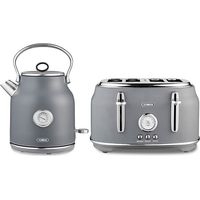 Tower Renaissance Kettle and 4 Slice Toaster Grey