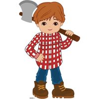 Figurine en carton Le Bûcheron du Petit chaperon rouge des contes de fées Hauteur 94 cm