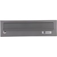 JU Ersatztüre für Hausbrieffachanlage 375 x 110 mm, graualuminium RAL 9007