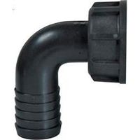 Ribimex – Raccord cannelé coudé F 1" – Diamètre 19mm – Écrou tournant pour système d'arrosage – Pour circuits d'arrosage de jardin
