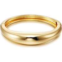 Bracelet jonc en or et argent pour femmes et hommes, bracelet manchette, bracelet épais
