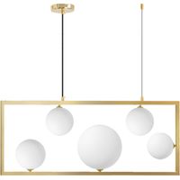 LAMPADA A SOSPENSIONE APP1020-5CP ORO 5-PUNTI LUCE G9 12X80X29,5X50-120CM REGOLABILE