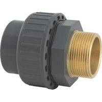 Raccord union mix fil PVC/laiton Ø 63x2'
